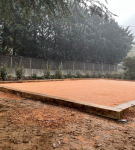 Création d&rsquo;un terrain de pétanque